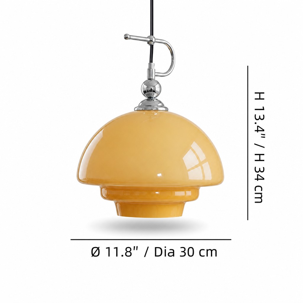 Pendant lamp size diagram showing Dia 30cm x H 34cm