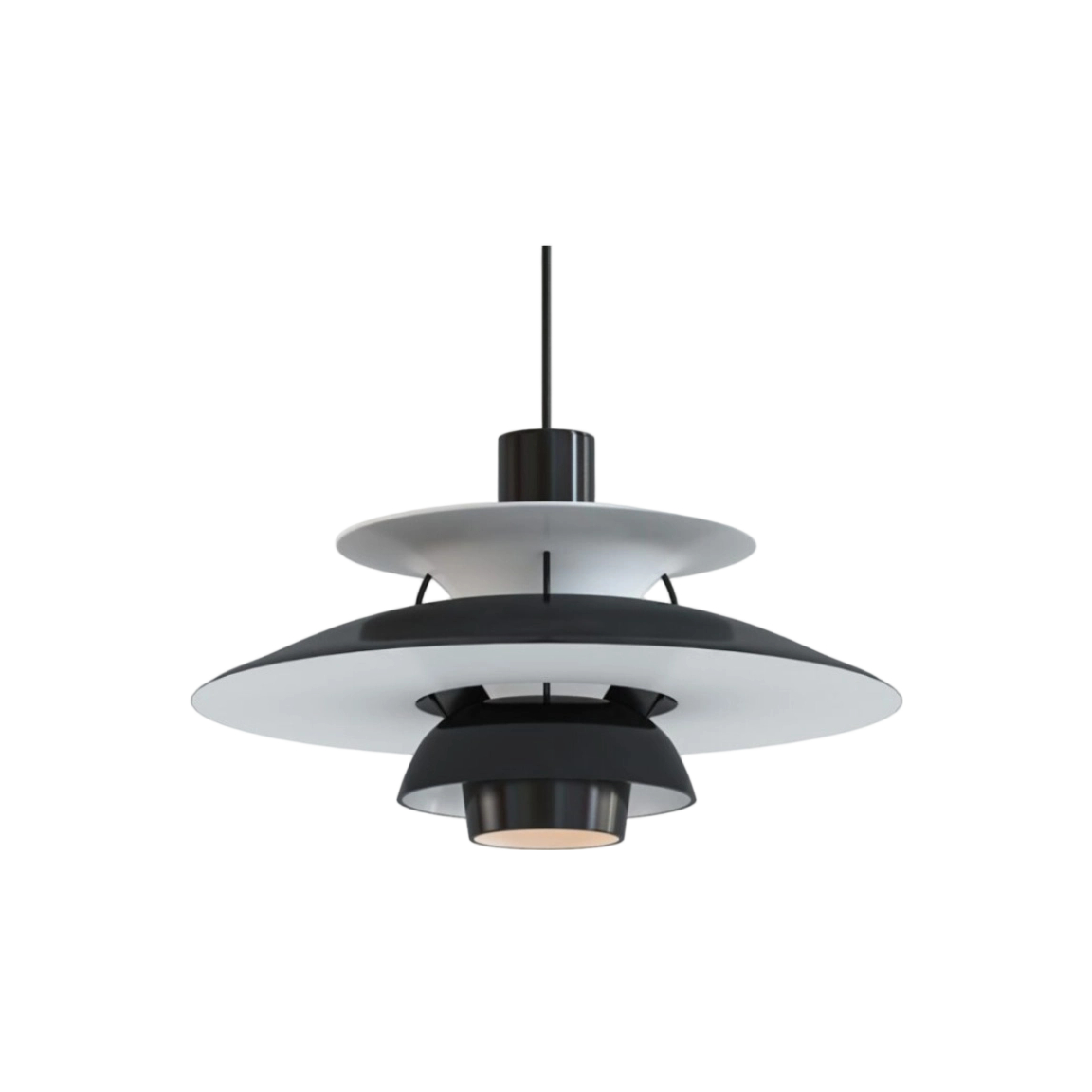 Layered Shape pendant light &ndash; Black