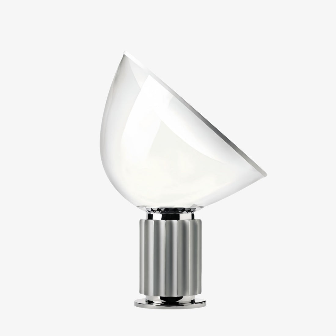 Cuvora glass bowl table lamp in Silver