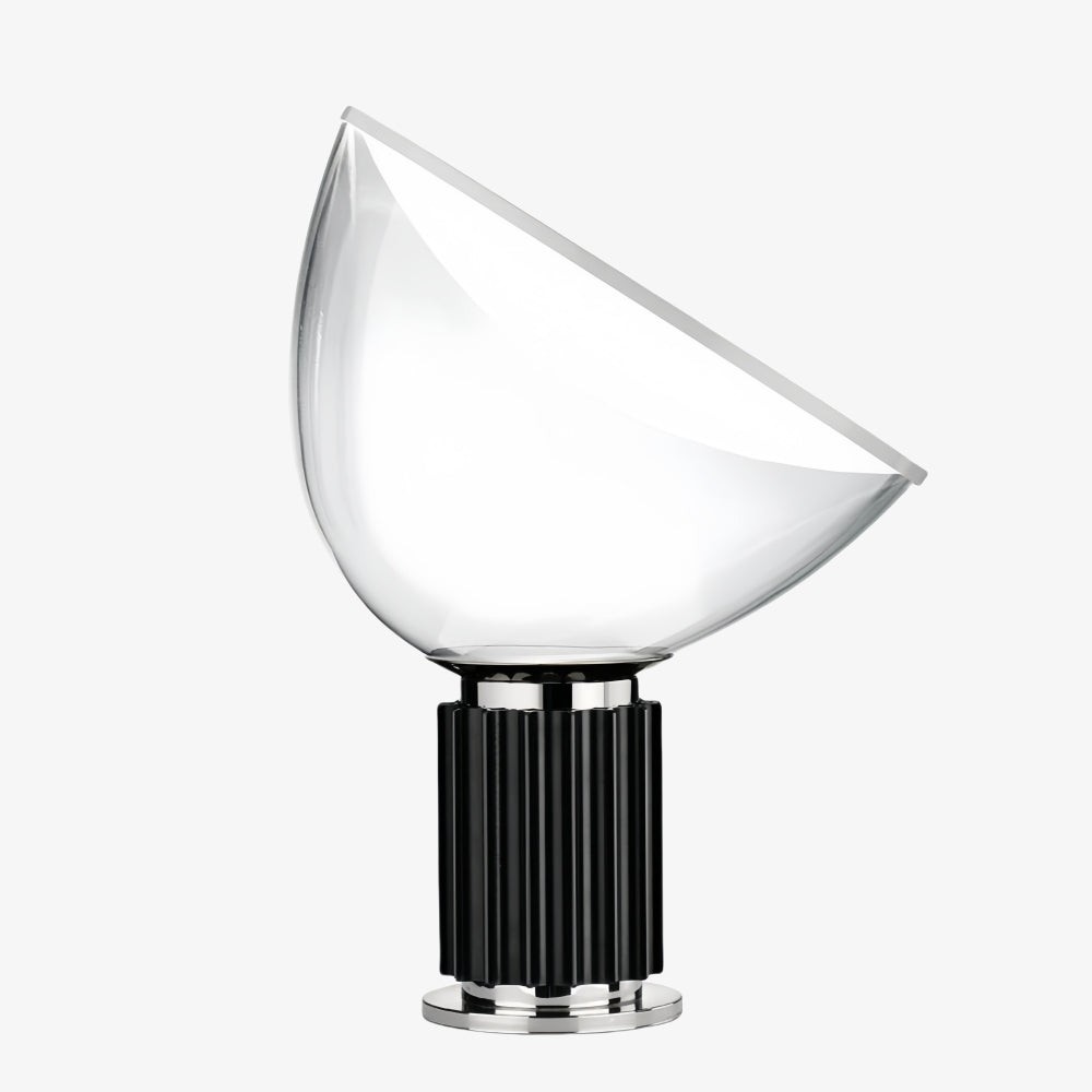 Cuvora glass bowl table lamp in Black